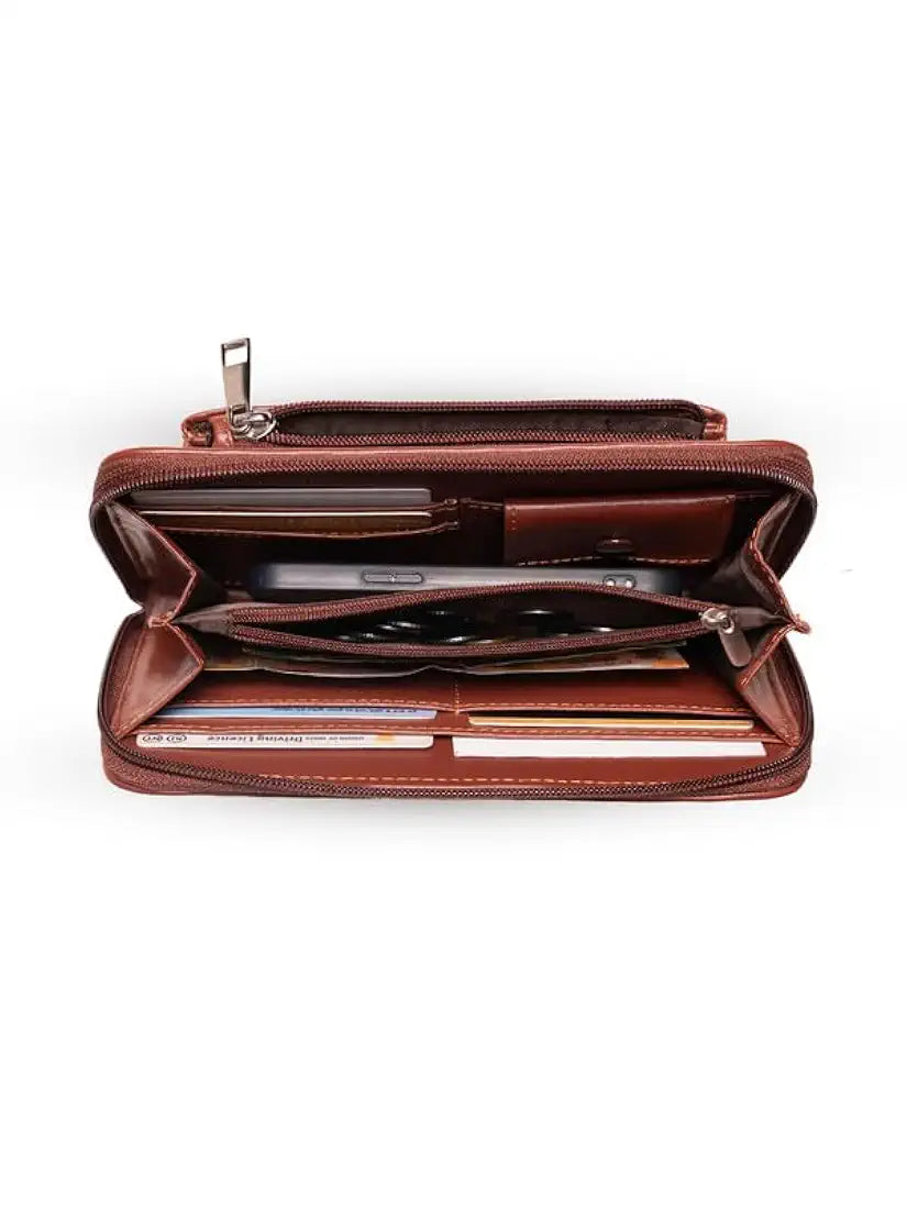 Zouk Wallets for Women Handmade Classic Wallets for Females Vegan Leather and Jute