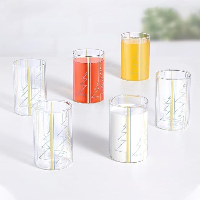 Borosil Artisan Sintra 295 ml 6 Pieces Set Transparent Drinking Glass