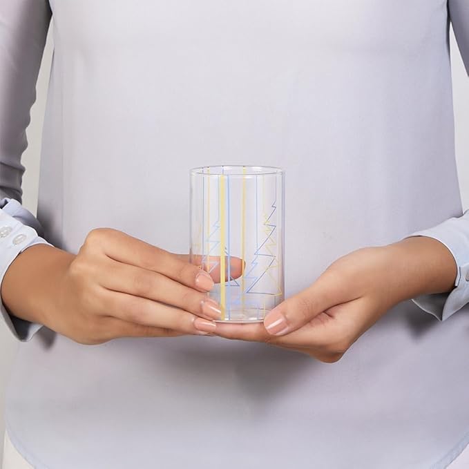 Borosil Artisan Sintra 295 ml 6 Pieces Set Transparent Drinking Glass