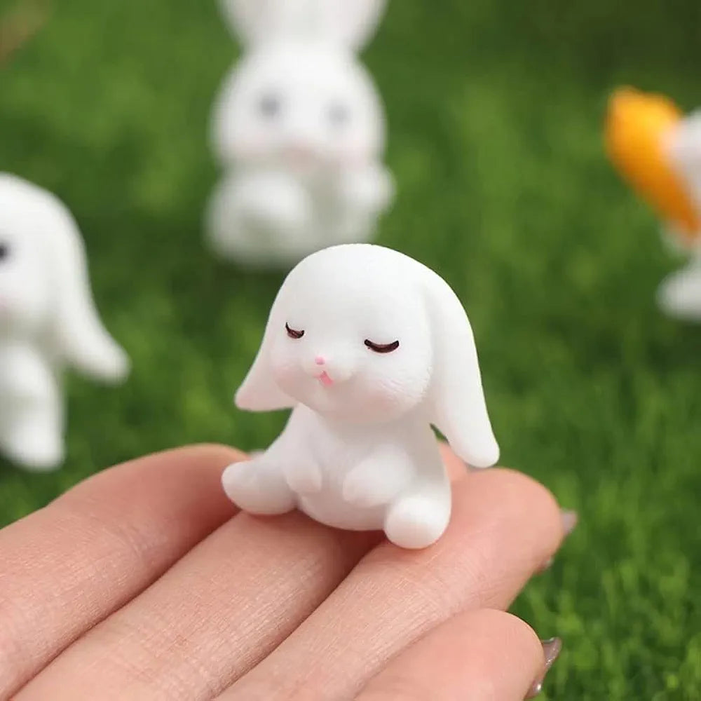 Satyam Kraft 1 Set Resin Rabbit Miniature Figurines