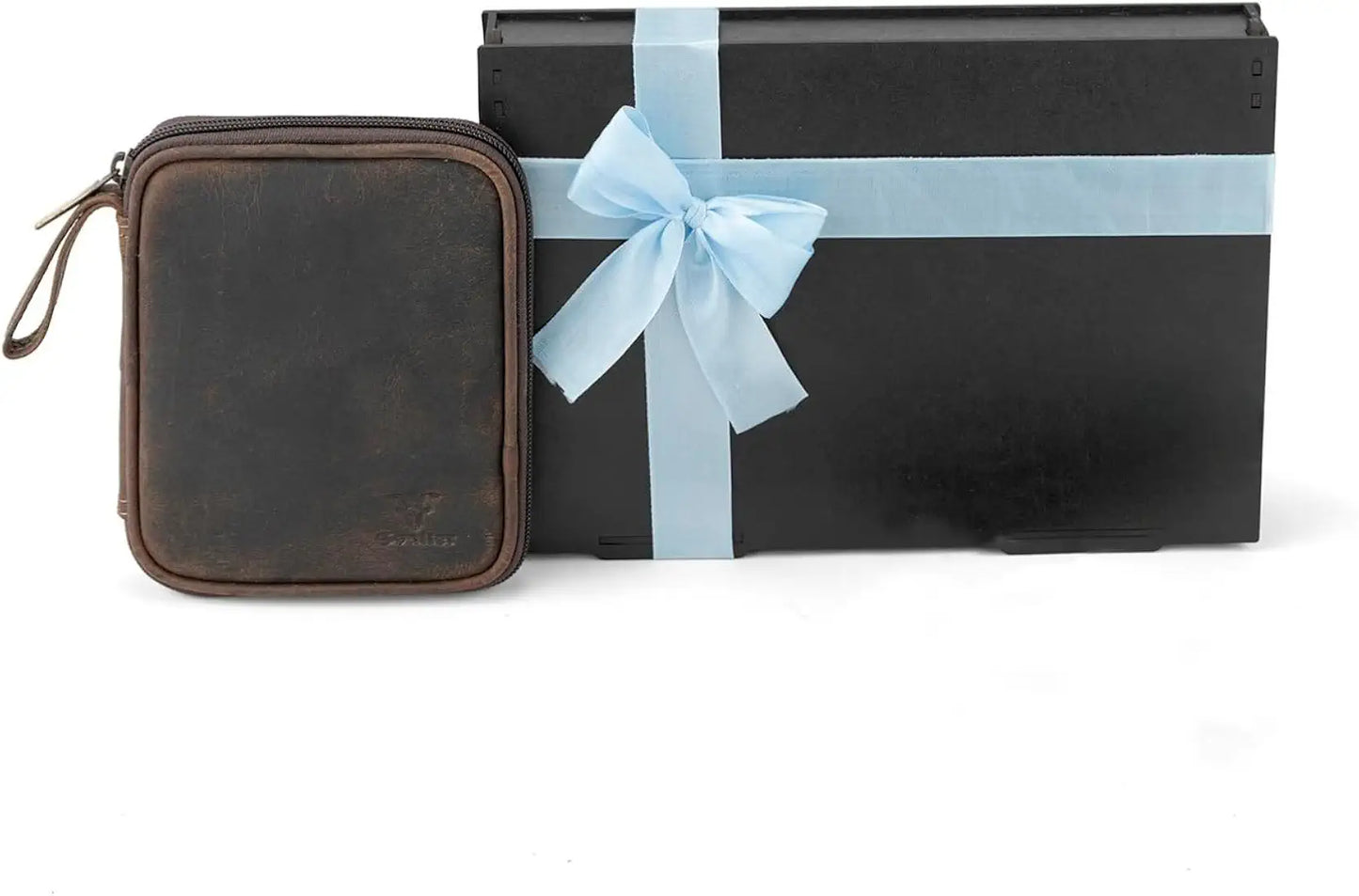 Goatter Genuine Leather Gift Hamper for Men,Tech Organizer for Travel and Daily Use,