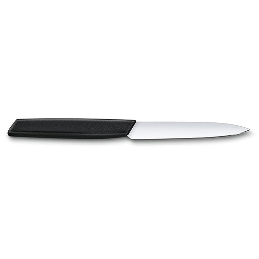 Victorinox Swiss Modern Stainless Steel Pairing Knife for Vegetable & Fruit Cutting 10 cm Black 6.9003.10