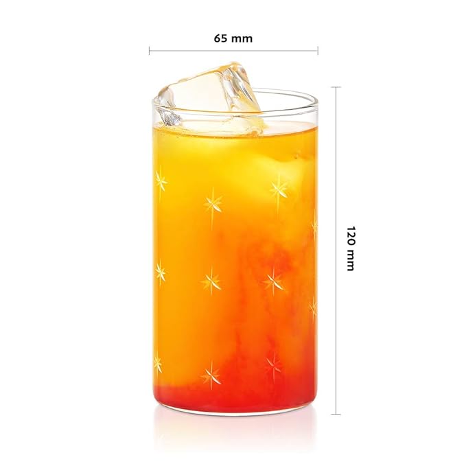 Borosil Glass Glass Set | Set of 6 | 350 Ml