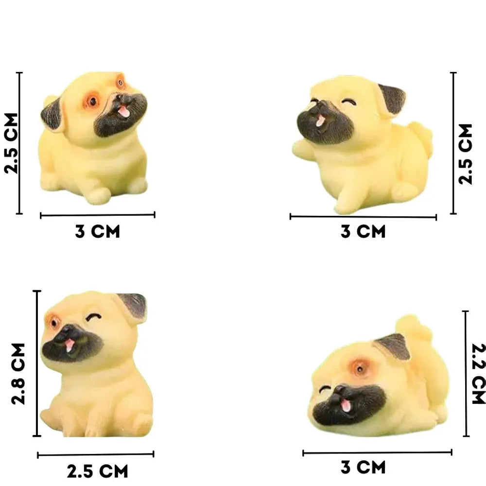 Satyam Kraft Resin 1 Set Dog Miniature Figurines Decorative Showpiece