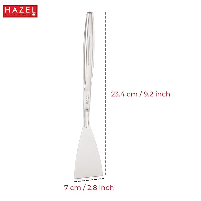 Hazel Stainless Steel Spatula with with Beveled Edge Spatula