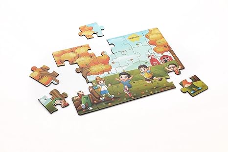 Zudo Toys The Jigsaw Puzzle Factory Four Seasons Puzzle Game 4-in-1 Pack for Adults and Kids