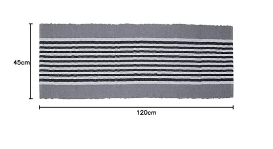 Saral Home Stripe Designer Soft Cotton Durable & Washable Multipurpose Runner