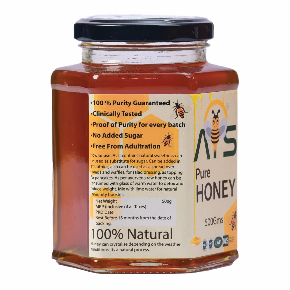 ATS Natural Pure Multifloral Honey - 500 gms
