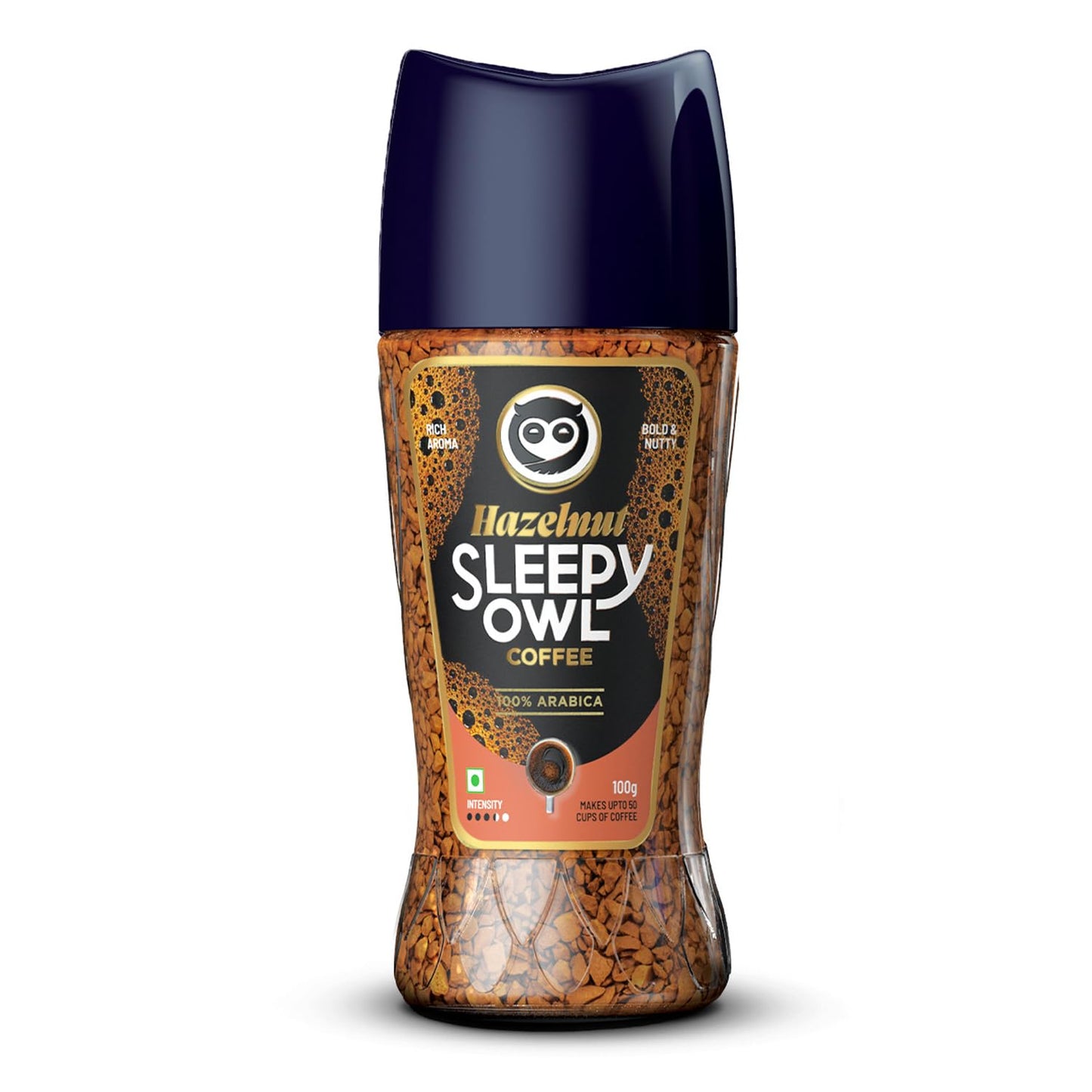 Sleepy Owl Hazelnut Premium Instant Coffee - 100 gms