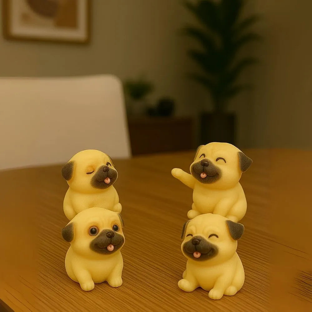 Satyam Kraft Resin 1 Set Dog Miniature Figurines Decorative Showpiece