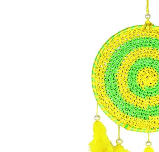 Wind Chime 5 Bell Dream Catcher Green Small