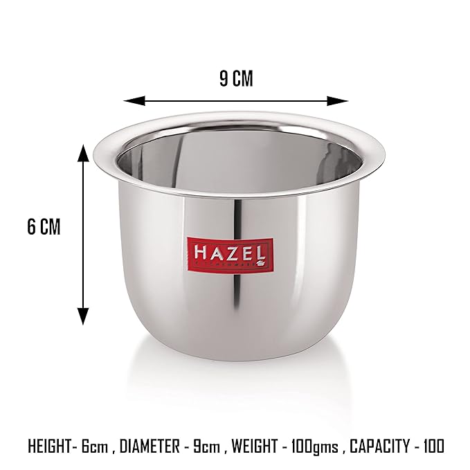 Hazel Stainless Steel Tea Glasses Mini Traditional Design Coffee Milk Serving Glass Patra Pela 9 cm