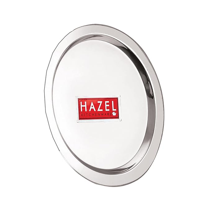 Hazel Stainless Steel Tope Patila with Lid 21 cm with 2.3 Litre Capacity Flat Bottom