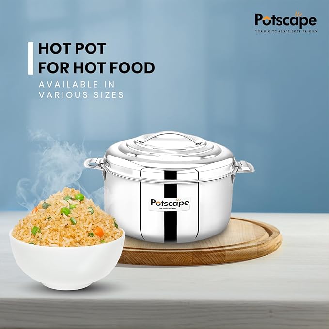 Potscape Regal Hot Casserole 1500 ml Unique Locking System Long Lasting Freshness