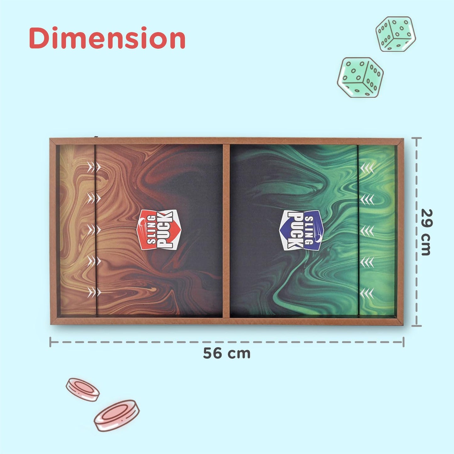 Play Nation 3-in-1 Wooden Board Game