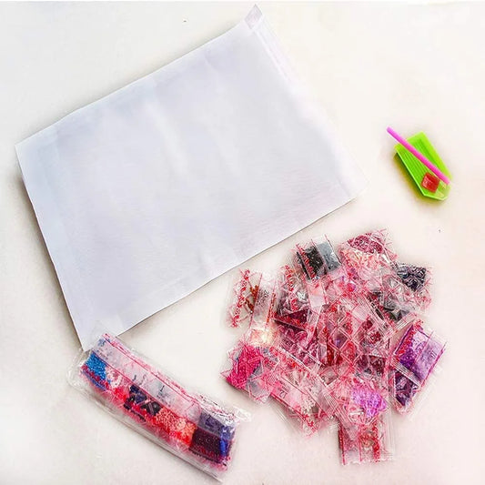 TREXEE DIY 5D Diamond Painting by Number Kits for Adults & Kids Full Drill Round Diamond Crystal Gem Art, Cross Stitch Crystal Rhinestone Embroidery Home Wall Decor Gift