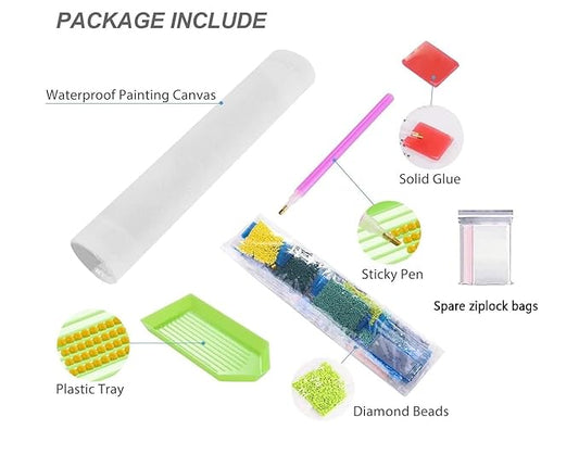 Trexee 5d Diamond Painting By Number Kits For Adults & Kids 12x16 inch Diy Full Drill Color 37