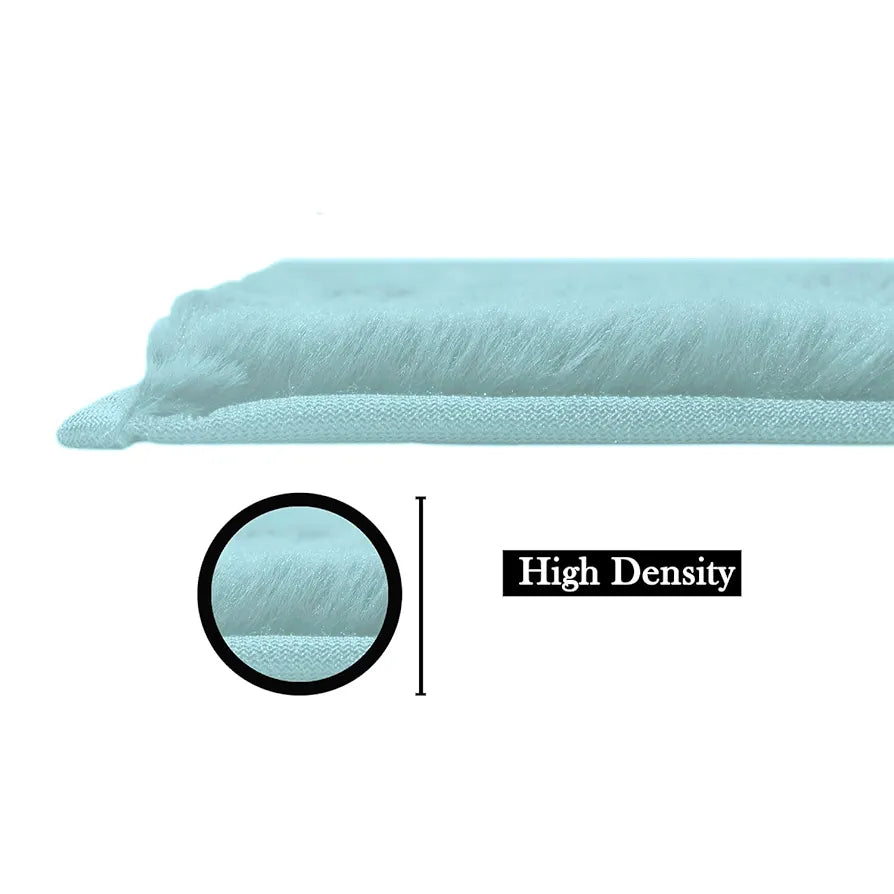 Luxe Home Bath Mat Super Soft Anti Skid Rabbit Fur Bathroom Mats Rug Colour Turquish