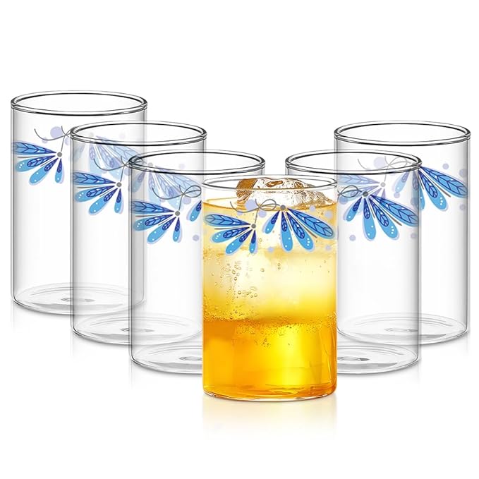 Borosil Vision Twilight 295 ml Set of 6 pcs Transparent Drinking Glass