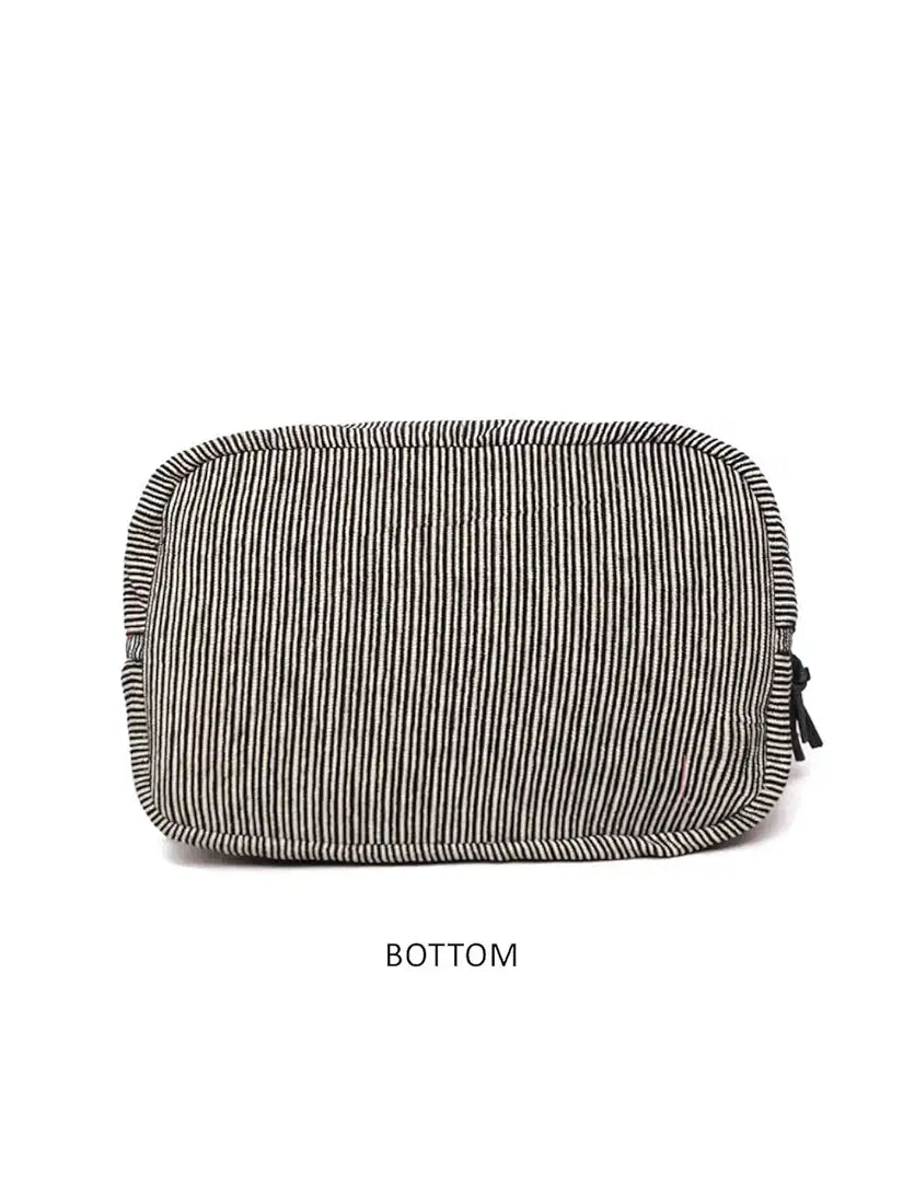 Astrid Multicompartment Striped Bag For Women And Girls With Extra Strond Zipper And BIodegradable