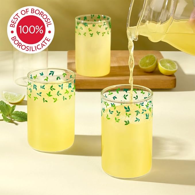 Borosil Vision Sage 295 Ml Set of 6 Pieces Transparent Drinking Glass