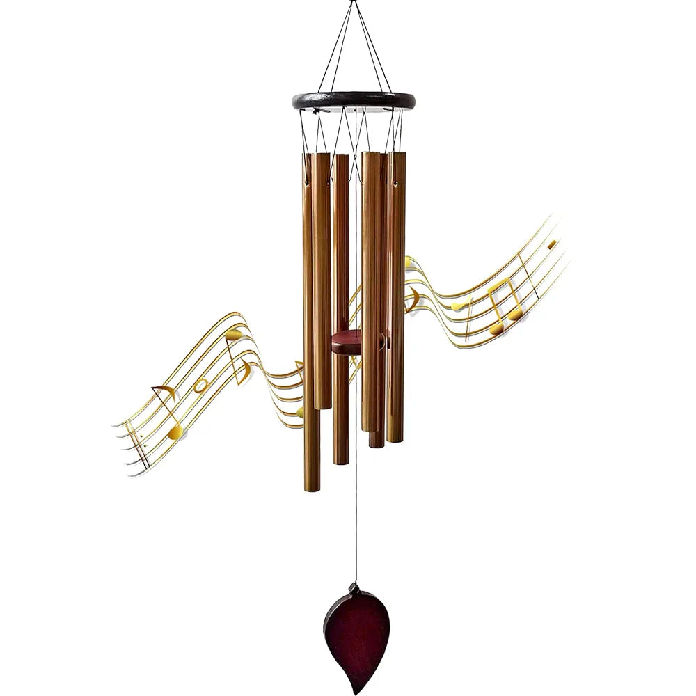 Wind Chimes 30 Inch 6 Rustproof Aluminum Tubes Large Deep Tone Wind Chimes