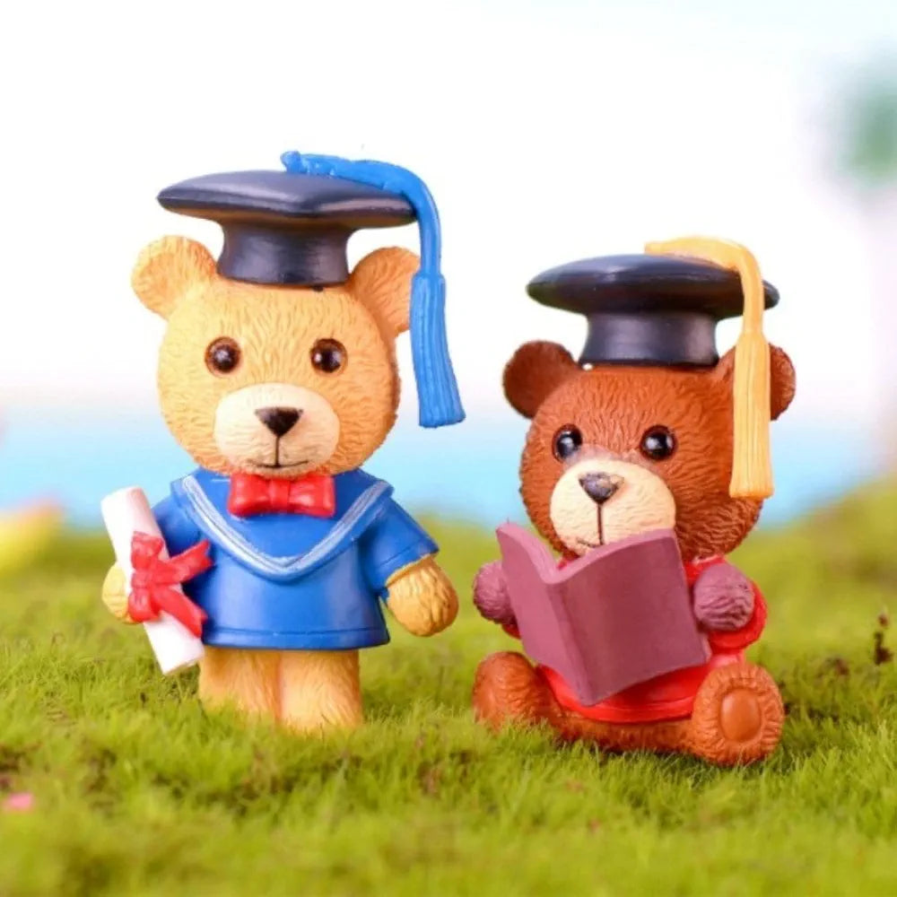 Satyam Kraft 1 Set Resin Teddy Bear Miniature Figurines