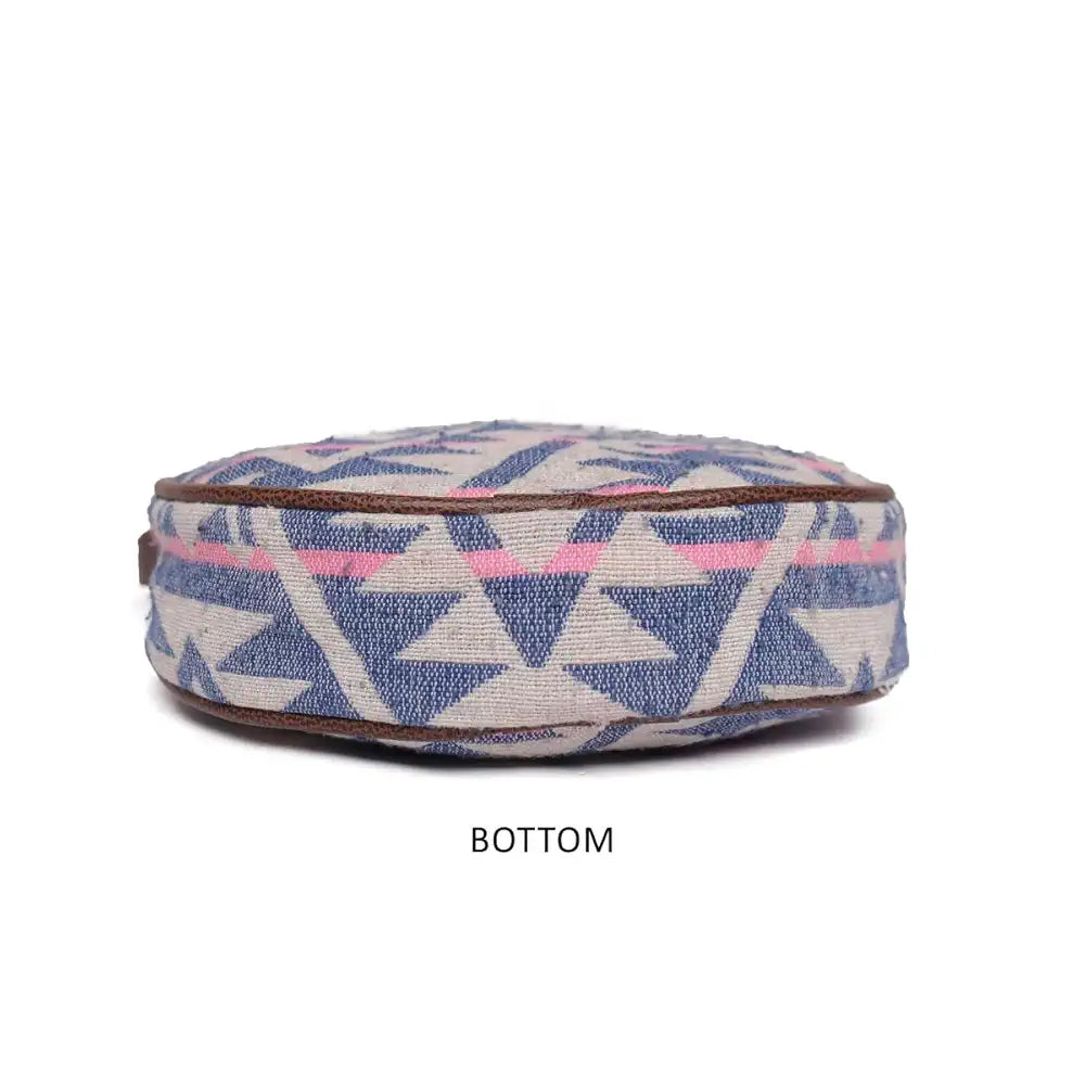 Astrid Round Sling Bag With Pompoms For Girls And Women