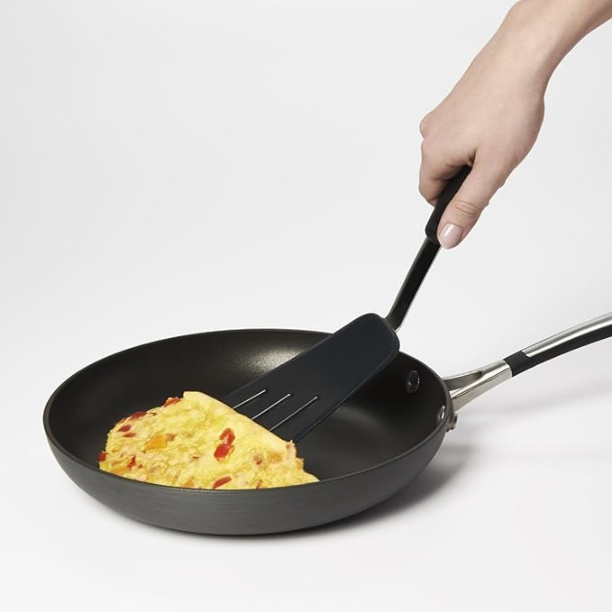 P-Plus International Flexible Silicone Spatula Omelet Turner Turner 446F Heat Resistant Turner 1A