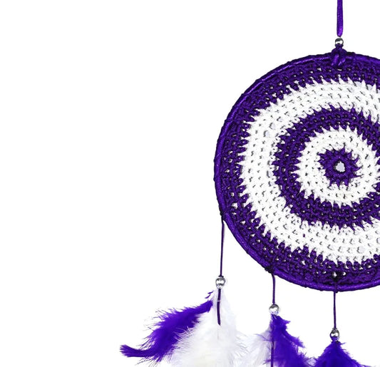 Wind Chime 5 Bell Dream Catcher Voilet Small