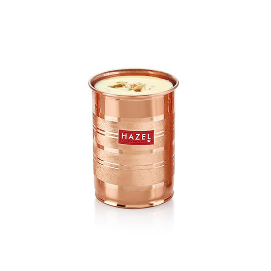 Hazel Designer Copper Glass Tumbler 400 ml