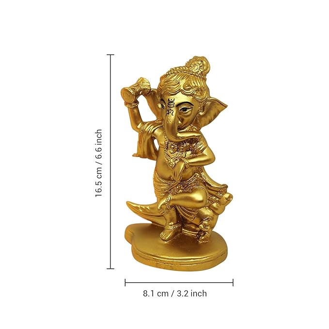 Tied Ribbons Decorative Ganesha Idol Statue Showpiece Figurine Decorations Items for Home Decor