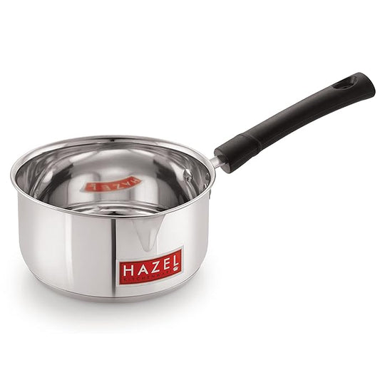 Hazel Stainless Steel Induction Saucepan 2200 ml Capacity Induction Bottom Saucepan Milkpan