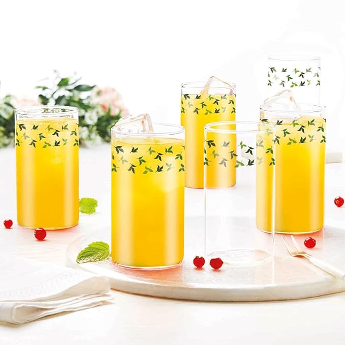 Borosil Vision Sage 295 Ml Set of 6 Pieces Transparent Drinking Glass