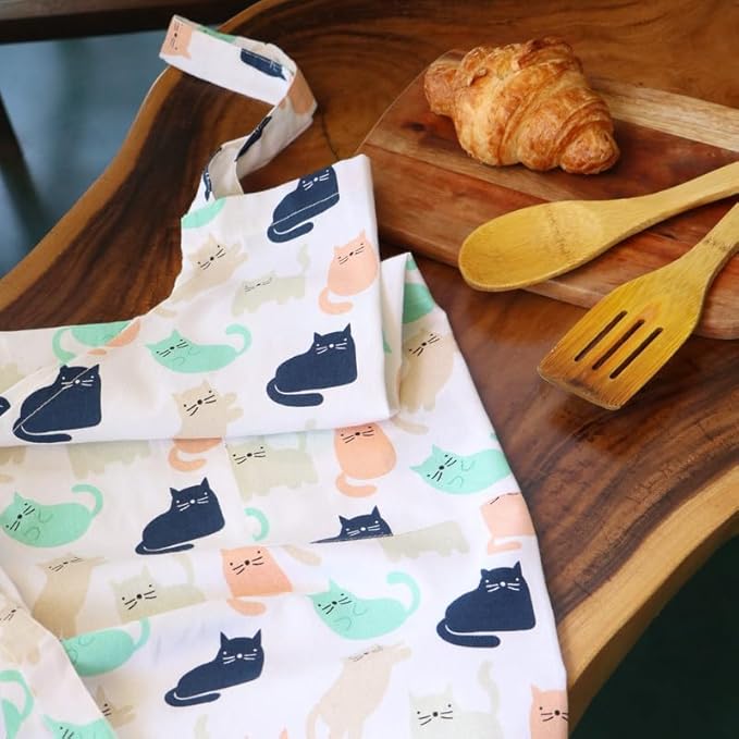 Oak & Lily Kitchen Apron Fully washable with large front pocket Multicolour
