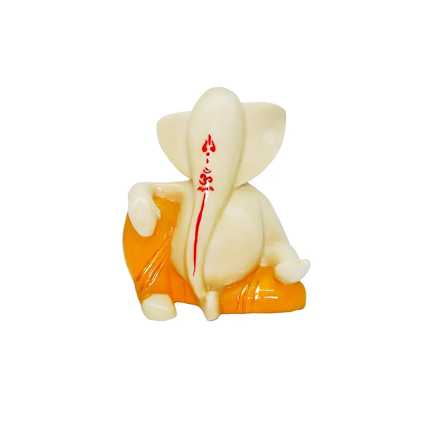 Jaipur Ace Ganesh Murti Ganesha Hand Crafted Best Car Dashboard Sund Ganesha Yellow