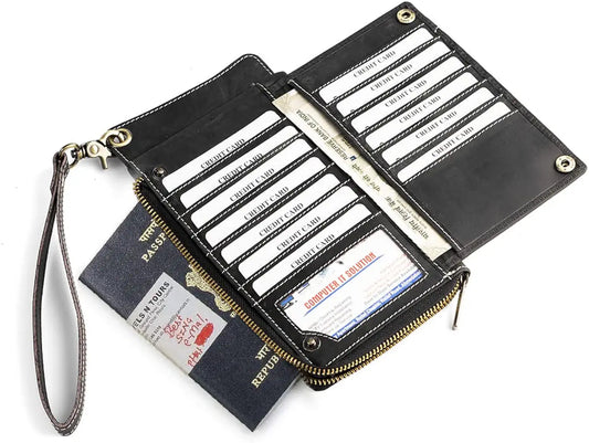 Goatter Hunter Leather Phone & Passport Holder Wallet/Card Holder