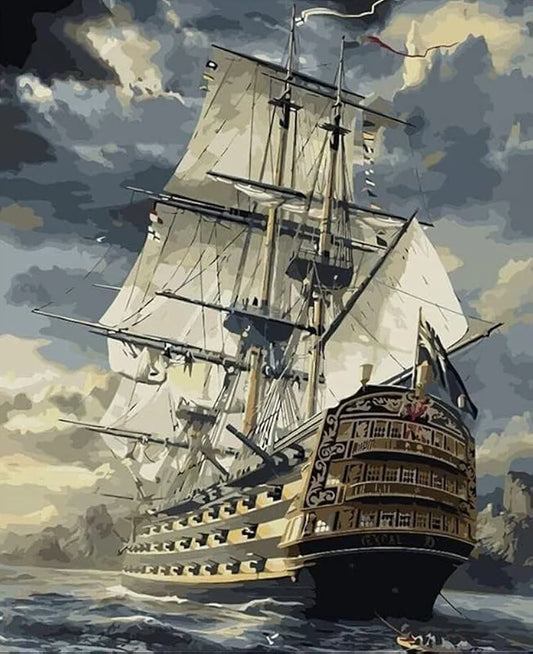 TULIP N TURTLE Cruise Diy Acrylic Paint By Number Kit For Adults Kids Beginner Number Painting Kit Diy Canvas Painting By Number. Wall Decoration Diy Painting Kit For Adults,Multi-Coloured