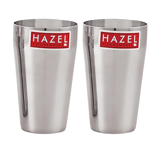 Hazel Stainless Steel Jumbo Lassi Glass Steel Drinking Glass