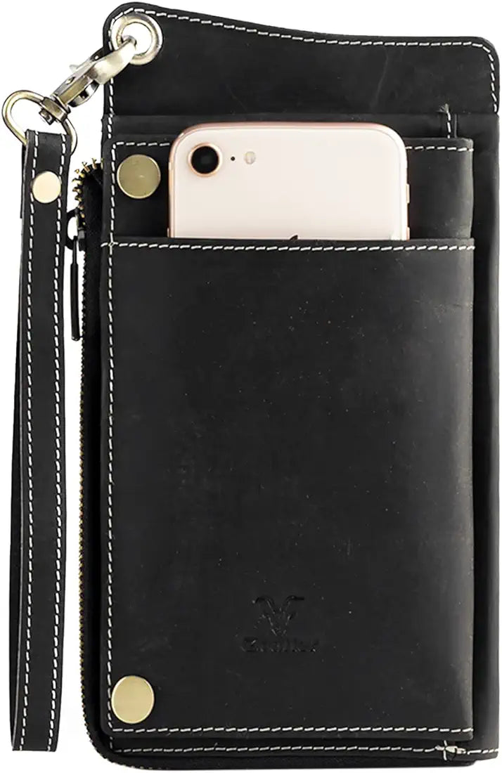 Goatter Hunter Leather Phone & Passport Holder Wallet/Card Holder