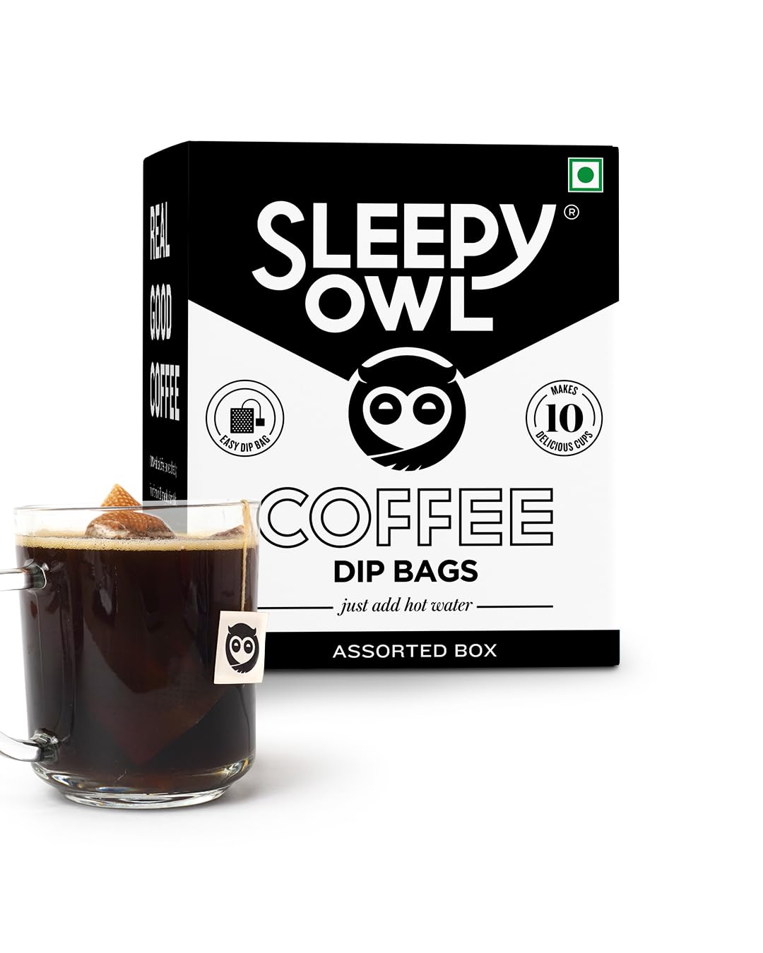 Sleepy Owl Assorted Hot Brew Drip Coffee Bags - 100 gms