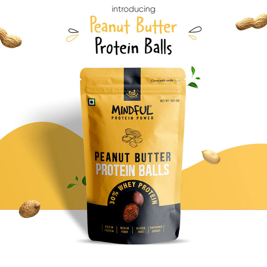 Eat Anytime Mindful Healthy Peanut Butter Protein Balls - 100 gms(Pack of 2)