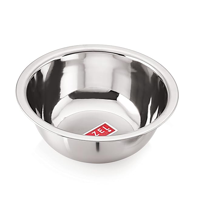 Hazel Stainless Steel Serving Bowl Snacks Serving and Mixing Bowl Accessories
