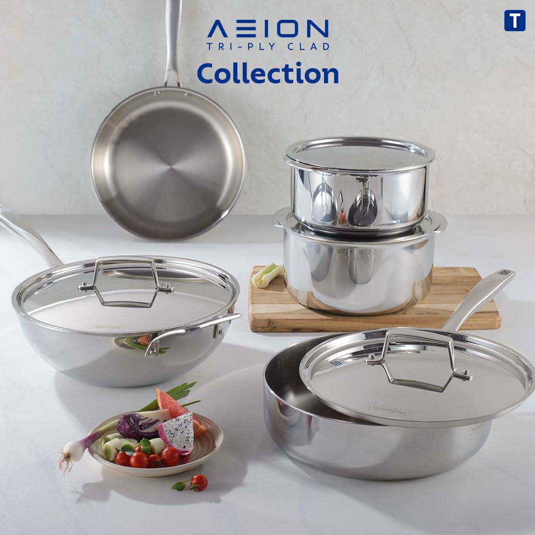 Tramontina Aeion Triply 24cm Fry Pan with SS 304 Lid