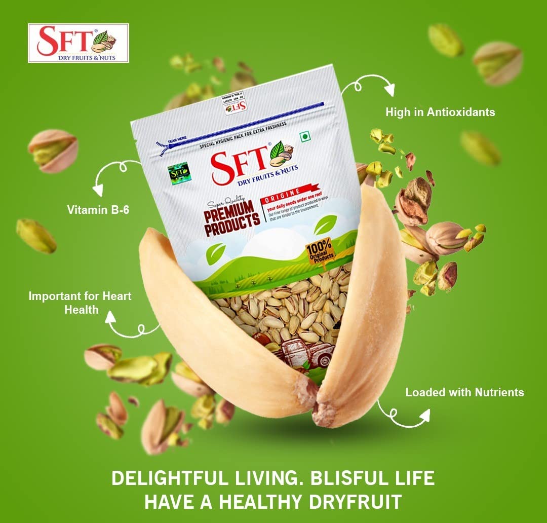 Sft Pistachios Roasted Salted - 500 gms