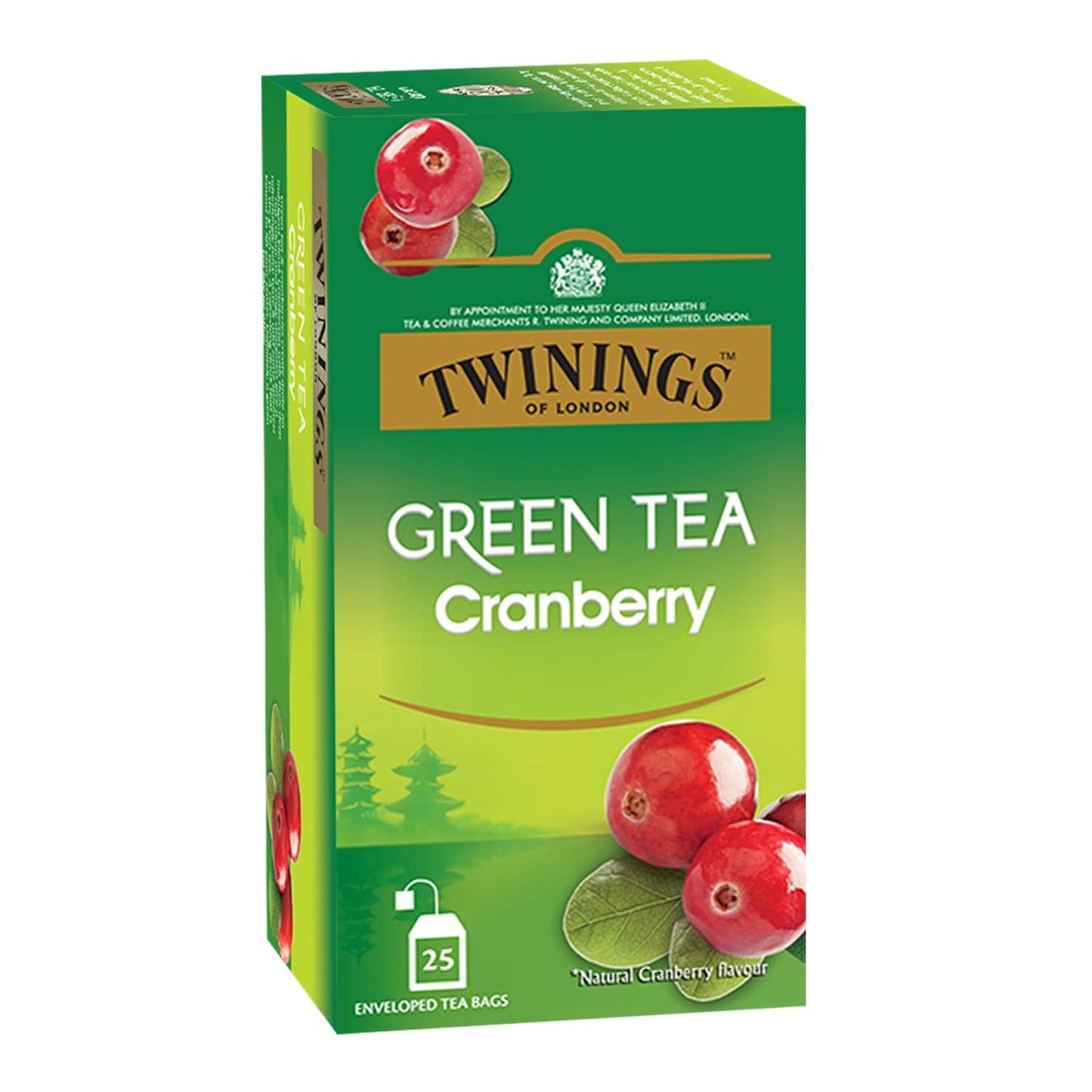Twinings Green Tea Cranberry 25 Tea bags - 50 gms