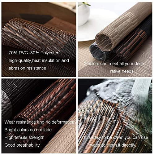 Leeonz Easy to Clean Washable Non-Slip Heat Resistant Table Mats Set of 6 pcs