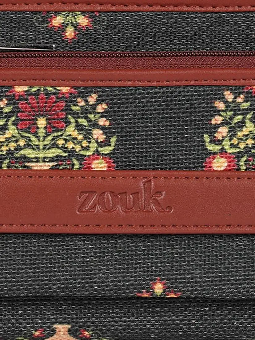 Zouk Wallets for Women Handmade Classic Wallets for Females Vegan Leather and Jute