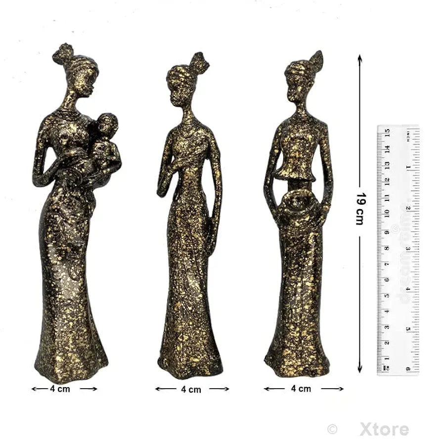Xtore Beautiful Finish Uniquely Hand Crafted Home Decor African Tribal Women Art Piece