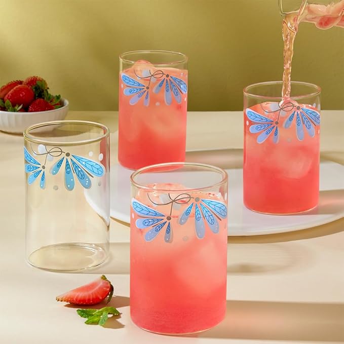 Borosil Vision Twilight 295 ml Set of 6 pcs Transparent Drinking Glass